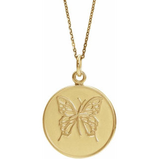 14K Yellow Loss of a Mother 18" Necklace