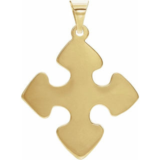 10K Yellow The Missing Peace Pendant 