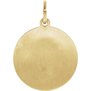 14K Yellow 18 mm Round St. Joseph Medal  