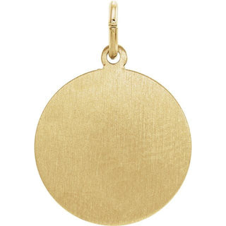 14K Yellow 18 mm St. James Medal
