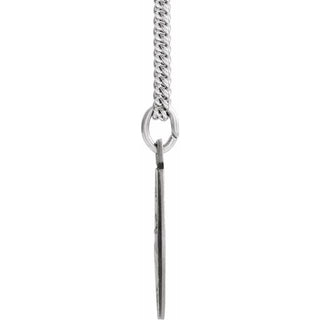 Sterling Silver 15 mm St. Anthony Medal 18" Necklace