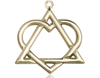 14kt Gold Filled Adoption Heart Medal