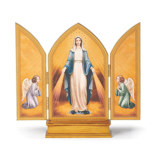 10-Inch Lady Of Grace Triptych Renaissance Collection