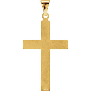 14K Yellow 28x18 mm Cross Pendant