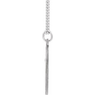 Sterling Silver 18 mm St. Anthony Medal 18" Necklace