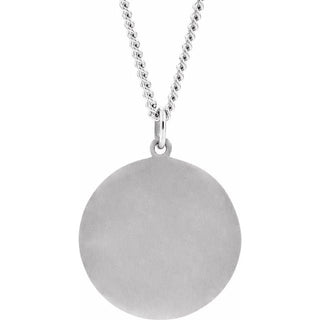 Sterling Silver 25 mm St. Anthony Medal 24" Necklace