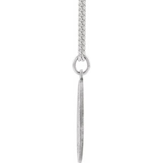 Sterling Silver 25 mm St. Anthony Medal 24" Necklace