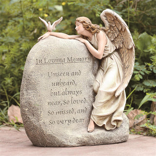 11.25-Inch Memorial Angel Garden Stone