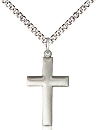 Sterling Silver Cross Medal Religious Jewelry Engraved Catholic Saint Jewelry