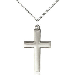 Sterling Silver Cross Medal Religious Jewelry Engraved Catholic Saint Jewelry