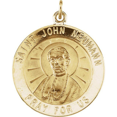 14K Yellow Gold St. John Neumann Pendant