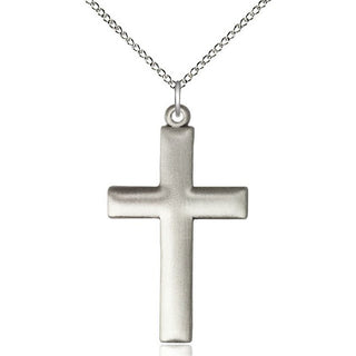 Sterling Silver Cross Medal Religious Jewelry Engraved Catholic Saint Jewelry