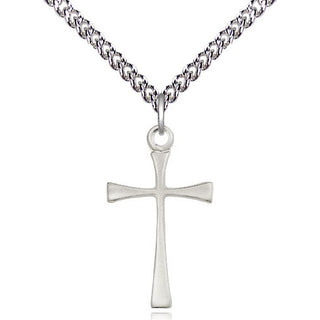 Sterling Silver Maltese Cross Medal Religious Jewelry
