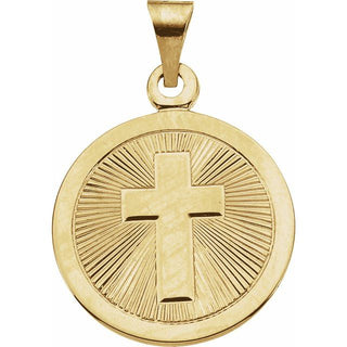14K Yellow 19 mm Confirmation Medal