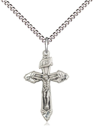 Sterling Silver Crucifix Medal Religious and Catholic Jewelry