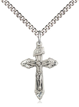 Sterling Silver Crucifix Medal Religious and Catholic Jewelry