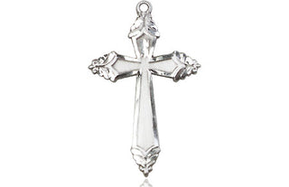 Pewter Cross Medal Engraved Catholic Saint Jewelry