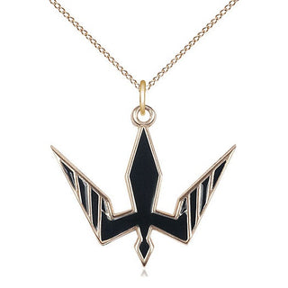 14kt Gold Filled Holy Spirit Medal Catholic Jewelry