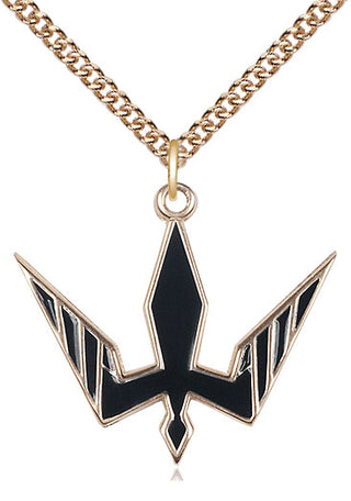 14kt Gold Filled Holy Spirit Medal Catholic Jewelry