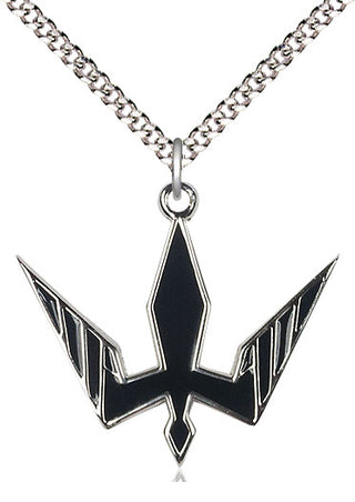 Pewter Holy Spirit Medal Catholic Jewelry