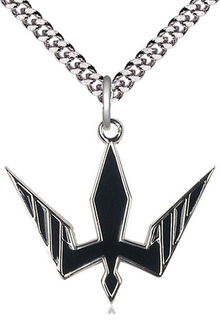 Pewter Holy Spirit Medal Catholic Jewelry