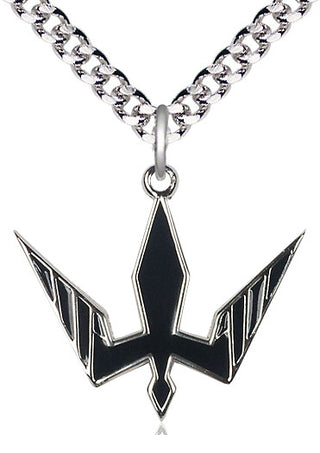 Sterling Silver Holy Spirit Medal Catholic Jewelry