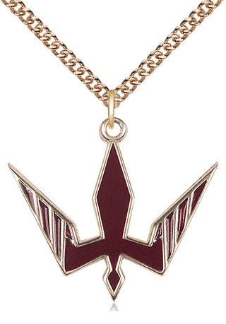 14kt Gold Filled Holy Spirit Medal Catholic Jewelry