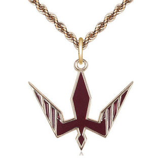 14kt Gold Filled Holy Spirit Medal Catholic Jewelry