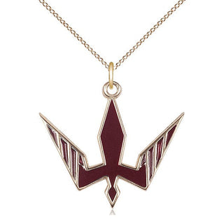 14kt Gold Holy Spirit Medal