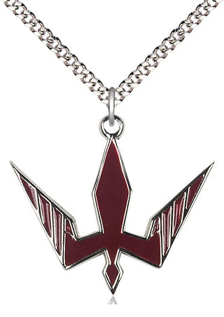 Pewter Holy Spirit Medal Catholic Jewelry