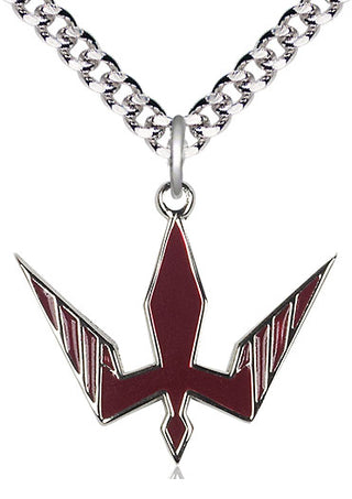 Sterling Silver Holy Spirit Medal Catholic Jewelry