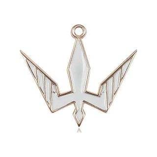 14kt Gold Holy Spirit Medal