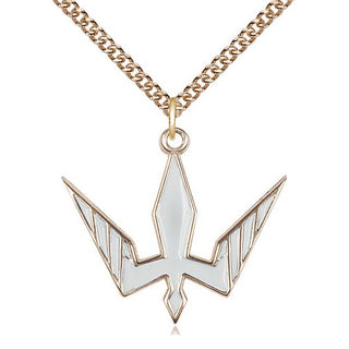 14kt Gold Holy Spirit Medal