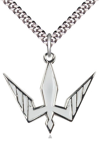 Pewter Holy Spirit Medal Catholic Jewelry