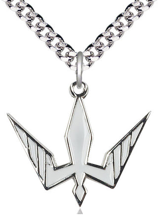 Pewter Holy Spirit Medal Catholic Jewelry