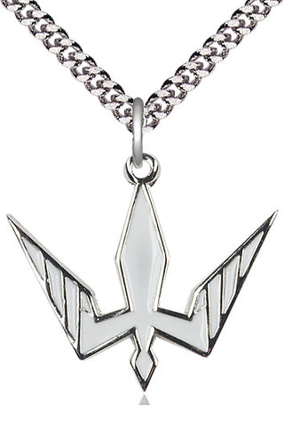 Pewter Holy Spirit Medal Catholic Jewelry