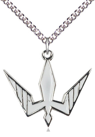 Sterling Silver Holy Spirit Medal Catholic Jewelry