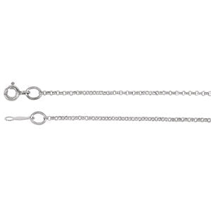 20-inch Rolo Chain with Spring Ring - 14K White Gold