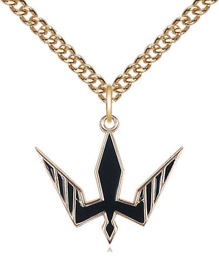 14kt Gold Holy Spirit Medal
