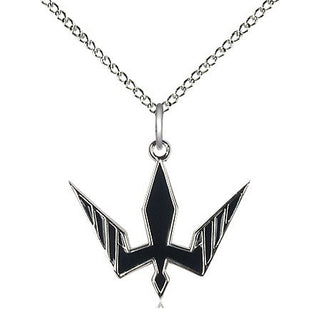 Sterling Silver Holy Spirit Medal Religious Jewelry