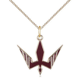 14kt Gold Holy Spirit Medal