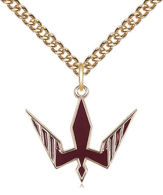 14kt Gold Holy Spirit Medal