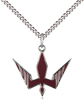 Sterling Silver Holy Spirit Medal Religious Jewelry