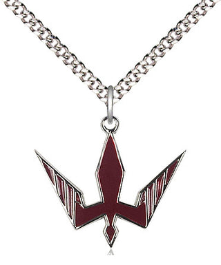 Sterling Silver Holy Spirit Medal Religious Jewelry