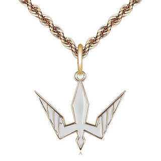 14kt Gold Filled Holy Spirit Medal Religious Jewelry