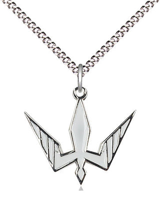Sterling Silver Holy Spirit Medal Religious Jewelry