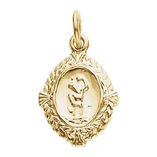 14K Yellow Saint Christopher Medal