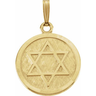 14K Yellow 30.4x22.65 mm Star of David Pendant