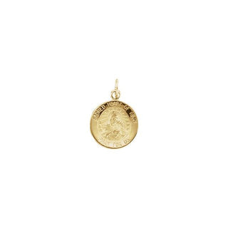 14K Yellow 12 mm Sacred Heart of Mary Medal