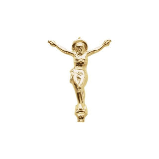14K Yellow 29x21 mm Crucifix Pendant